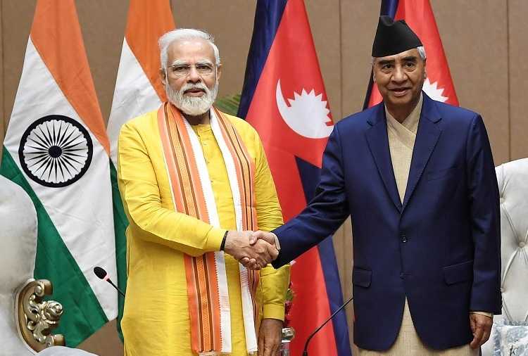PM Modi  hold bilateral meeting with Nepal PM Deuba