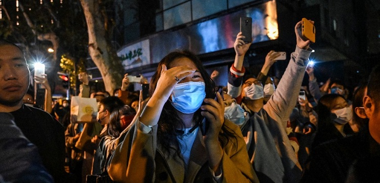 Shanghai hit by Covid-19 protests as anger spreads across China