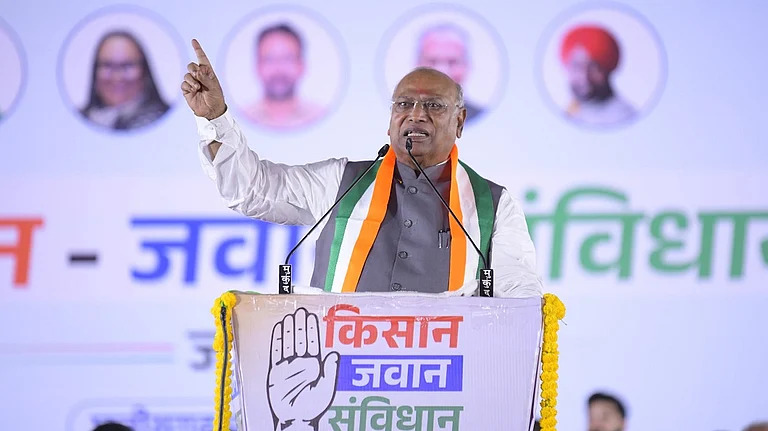 Kharge Calls For United Fight  to Protect 'Water, Forest, Land',Says  BJP Government Trying to Intimidate Everyone in the Country