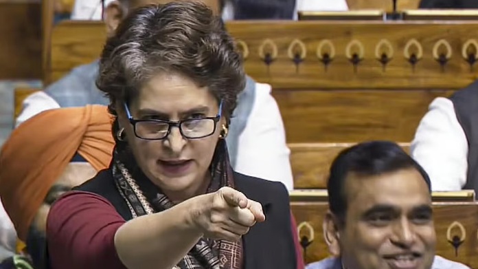 PM Modi is hiding behind the Speaker,says Priyanka Gandhi