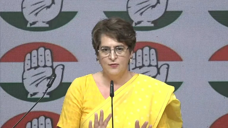 'It was a conspiracy to use women's reservation to remain in power permanently,' says Priyanka Gandhi