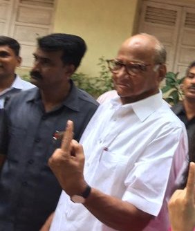 Sharad Pawar casts his vote in Baramati, Priyank Kharge in Kalaburagi